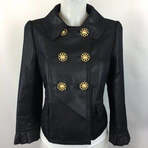 Juicy Couture Black Double Breasted Jacket Size 10